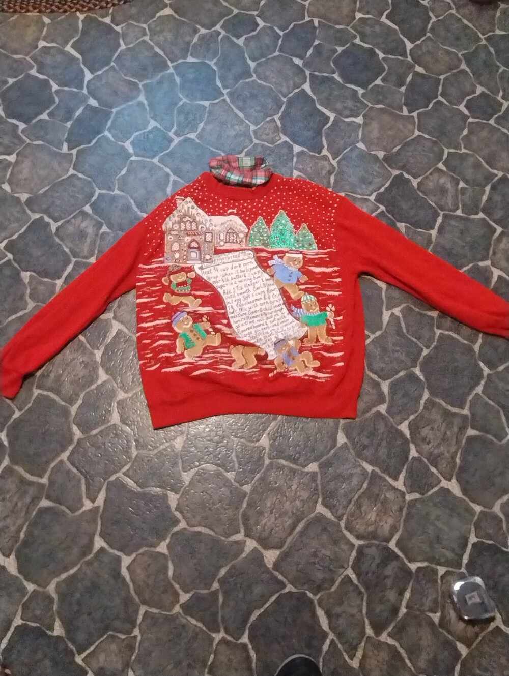 NutCracker women's Christmas Holiday Sweatshirt Size L made in usa VINTAGE 90s